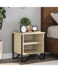 Tables de chevet 2pcs chêne sonoma 40x30x40cm bois d'ingénierie | Mobilier & Déco