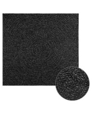 Tapis ZIZUR 120x120 cm aspect de jute intérieur extérieur | Mobilier & Déco