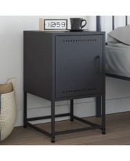 Table de chevet anthracite 36x39x60,5 cm acier | Mobilier & Déco