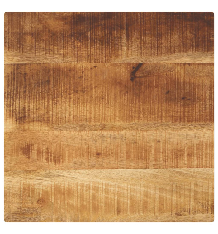 Dessus de table 50x50x2,5 cm carré bois massif de manguier brut | Mobilier & Déco