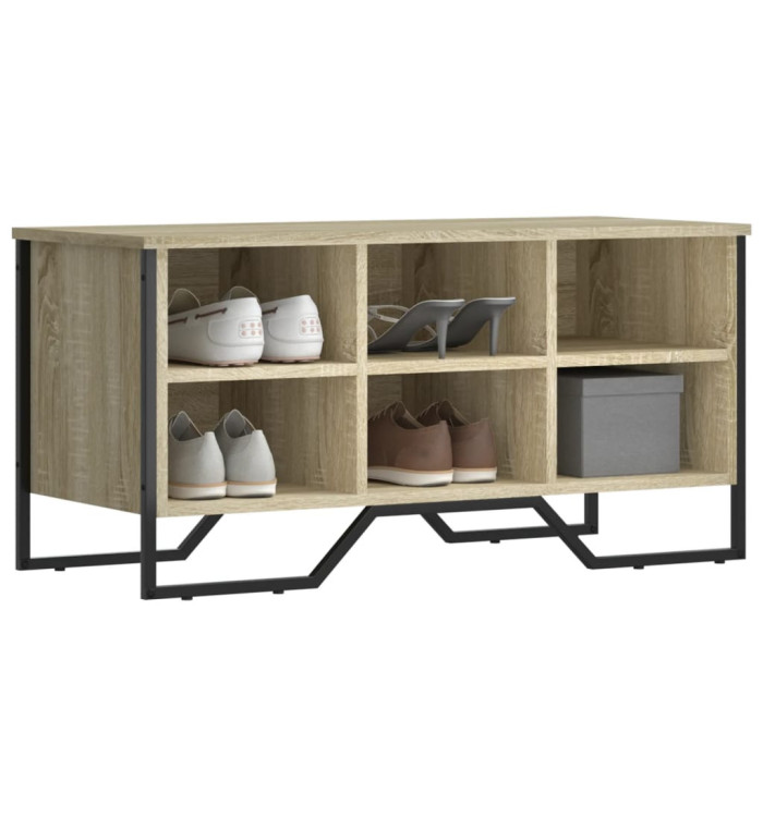 Armoire à chaussures chêne sonoma 90x38x45,5 cm | Mobilier & Déco