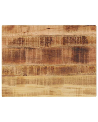 Dessus de table rectangulaire bois massif de manguier brut | Mobilier & Déco