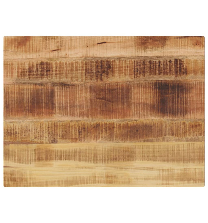 Dessus de table rectangulaire bois massif de manguier brut | Mobilier & Déco