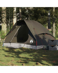 Tente de camping à dôme 2 personne marron imperméable | Mobilier & Déco