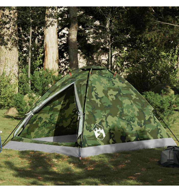 Tente de camping à dôme 2 personnes camouflage imperméable | Mobilier & Déco