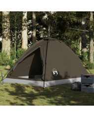 Tente de camping à dôme 4 personnes marron imperméable | Mobilier & Déco