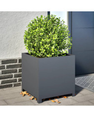 Jardinière anthracite 50x50x50 cm acier | Mobilier & Déco
