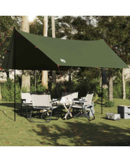 Bâche de camping vert olive 462x306x211 cm imperméable | Mobilier & Déco