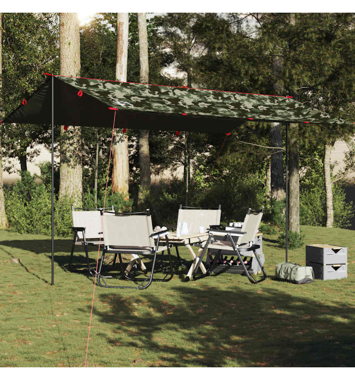 Bâche de camping camouflage 506x306 cm imperméable | Mobilier & Déco