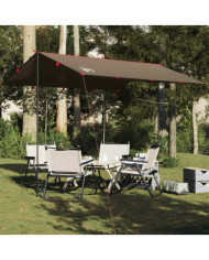 Bâche de camping marron 306x306 cm imperméable | Mobilier & Déco
