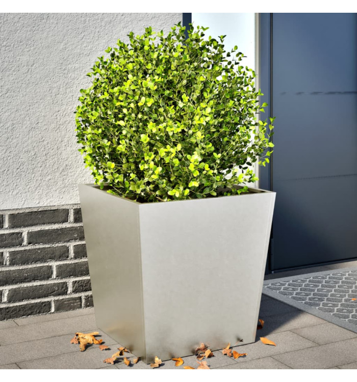 Jardinières 2 pcs 50x50x50 cm acier inoxydable | Mobilier & Déco