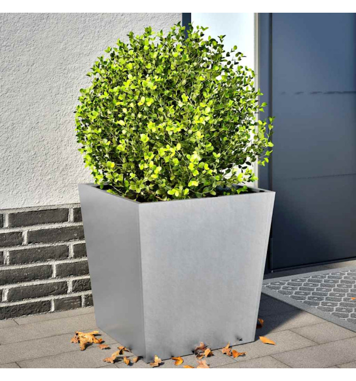 Jardinières 2 pcs 50x50x50 cm acier galvanisé | Mobilier & Déco