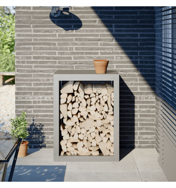 Portant de bois de chauffage 60x40x80 cm acier inoxydable | Mobilier & Déco