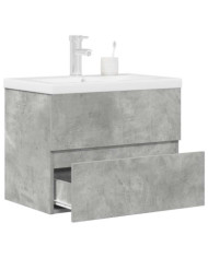 Ensemble de meubles de salle de bain 2 pcs gris béton | Mobilier & Déco