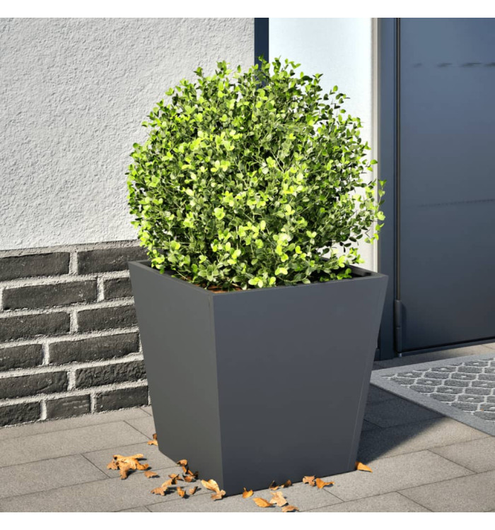 Jardinière anthracite 40x40x40 cm acier | Mobilier & Déco