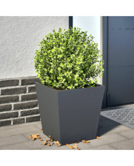 Jardinière anthracite 40x40x40 cm acier | Mobilier & Déco