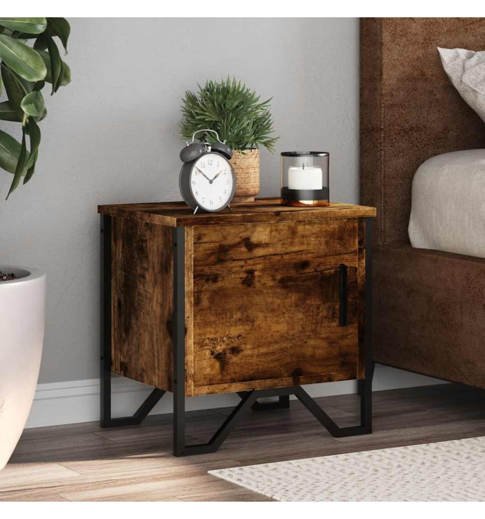 Tables de chevet 2 pcs chêne fumé 40x30x40 cm bois d'ingénierie | Mobilier & Déco
