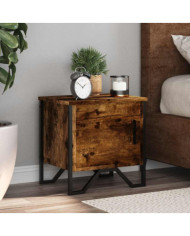 Tables de chevet 2 pcs chêne fumé 40x30x40 cm bois d'ingénierie | Mobilier & Déco