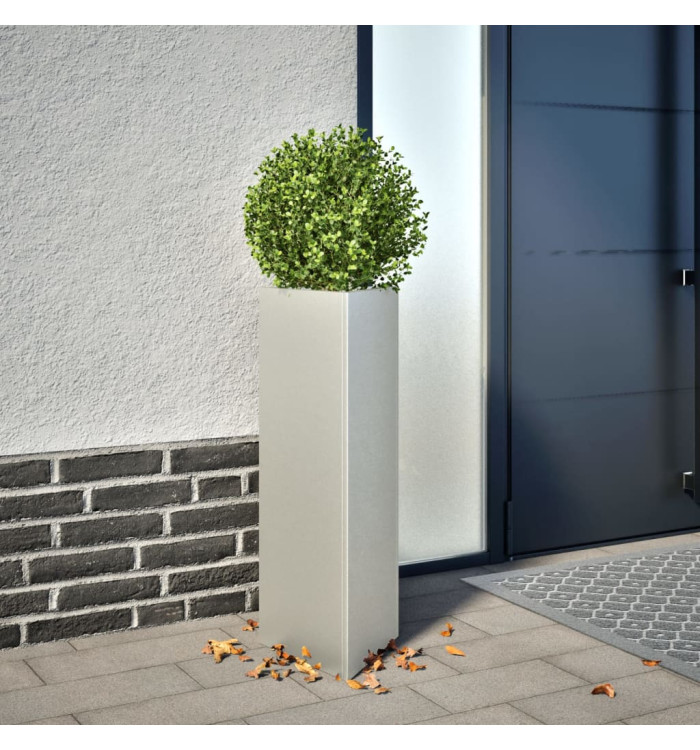 Jardinière triangulaire 30x26x75 cm acier inoxydable | Mobilier & Déco