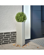 Jardinière triangulaire 30x26x75 cm acier inoxydable | Mobilier & Déco