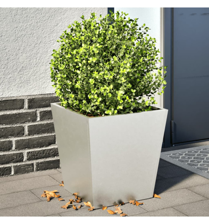 Jardinières 2 pcs 40x40x40 cm acier inoxydable | Mobilier & Déco