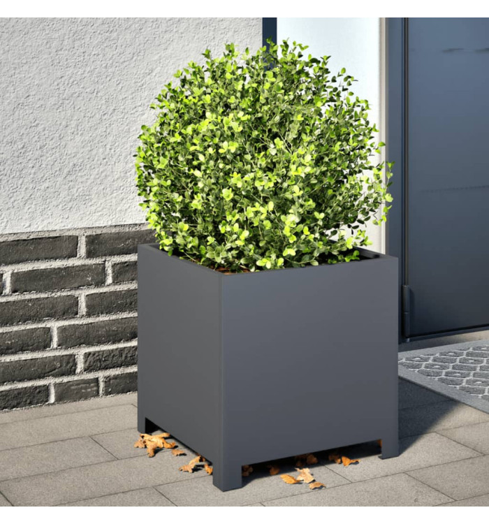Jardinière anthracite 40x40x40 cm acier | Mobilier & Déco