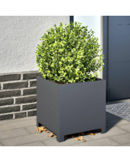 Jardinière anthracite 40x40x40 cm acier | Mobilier & Déco