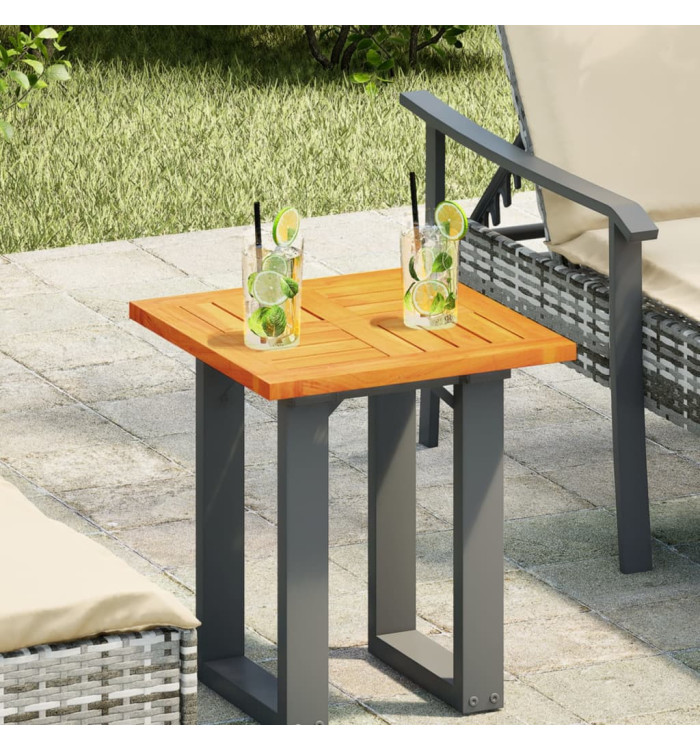 Dessus de table 40x40x2 cm carré bois massif d'acacia | Mobilier & Déco