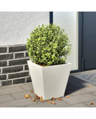 Jardinière blanc 30x30x30 cm acier | Mobilier & Déco