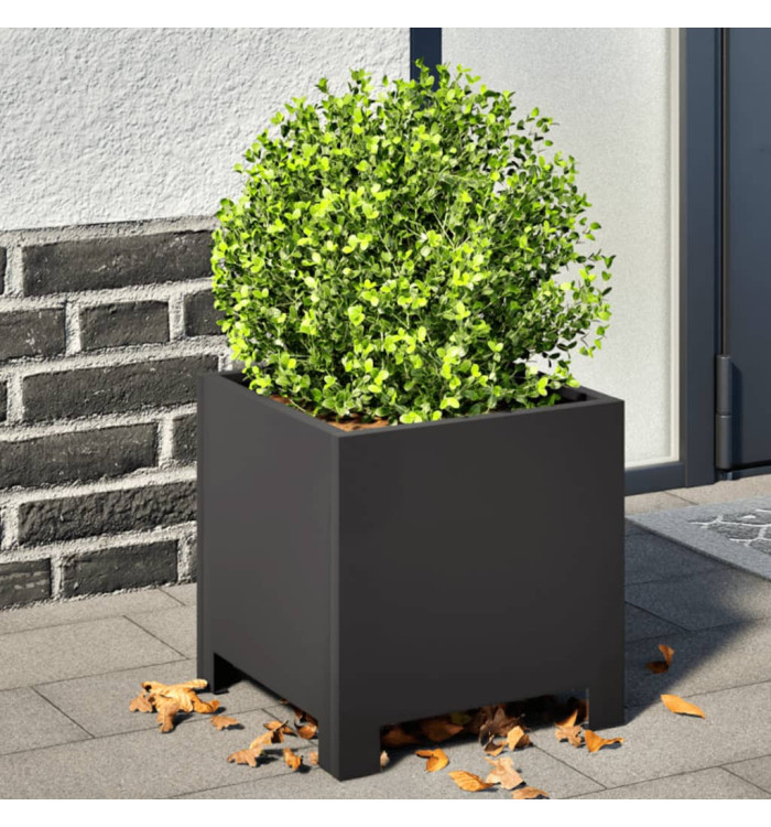 Jardinière noir 30x30x30 cm acier | Mobilier & Déco