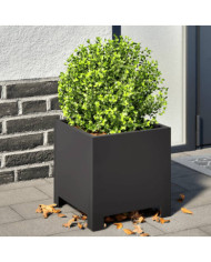 Jardinière noir 30x30x30 cm acier | Mobilier & Déco