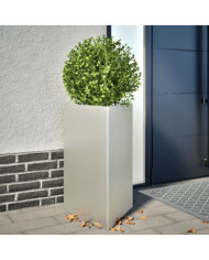 Jardinière triangulaire 50x43x75 cm acier inoxydable | Mobilier & Déco