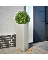 Jardinières 2 pcs triangulaire 40x40x75 cm acier inoxydable | Mobilier & Déco