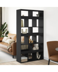 Cloison de séparation noir 100x33x187,5 cm bois d'ingénierie | Mobilier & Déco