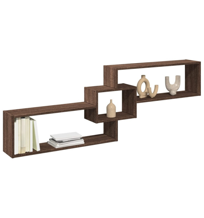Armoire murale 158x18x53 cm chêne marron bois d'ingénierie | Mobilier & Déco