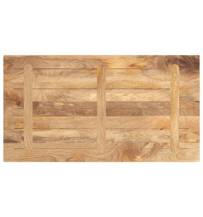 Dessus de table 120x60x3,8cm rectangulaire bois massif manguier | Mobilier & Déco