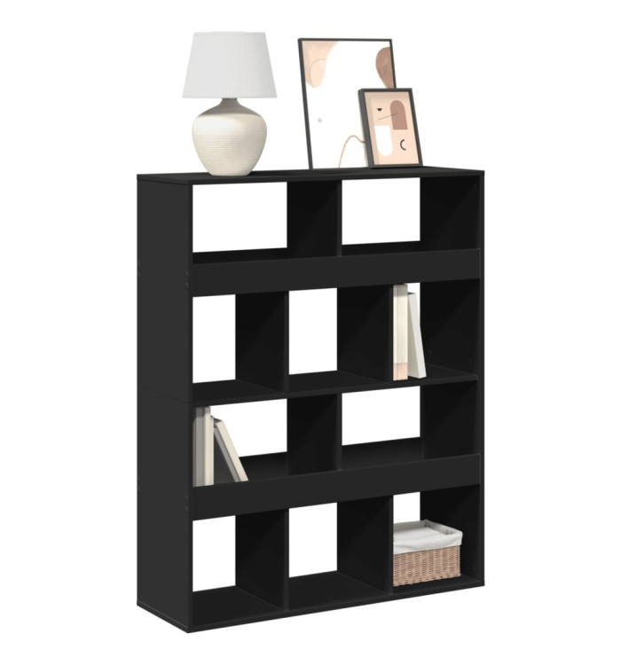 Bibliothèque noir 100x33x125,5 cm bois d'ingénierie | Mobilier & Déco