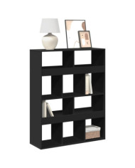 Bibliothèque noir 100x33x125,5 cm bois d'ingénierie | Mobilier & Déco