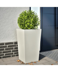 Jardinière blanc 45x45x75 cm acier | Mobilier & Déco