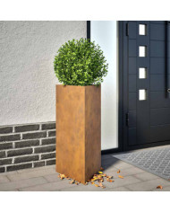 Jardinières 2 pcs triangulaire acier résistant aux intempéries | Mobilier & Déco