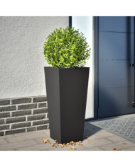 Jardinière noir 35x35x75 cm acier | Mobilier & Déco