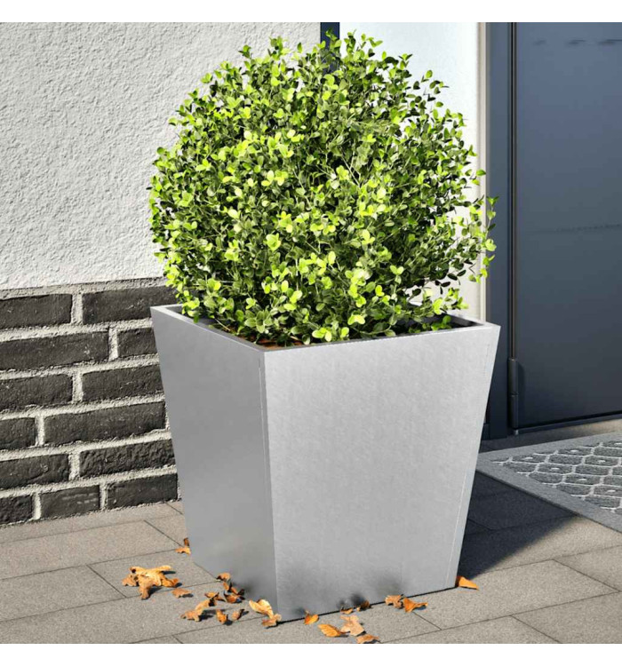 Jardinières 2 pcs 40x40x40 cm acier galvanisé | Mobilier & Déco