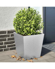 Jardinières 2 pcs 40x40x40 cm acier galvanisé | Mobilier & Déco