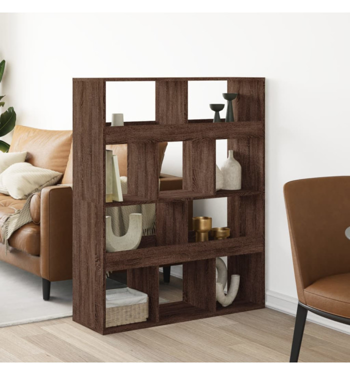 Cloison de séparation chêne marron bois d'ingénierie | Mobilier & Déco