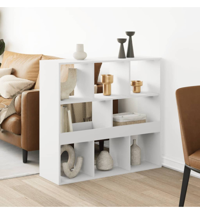 Cloison de séparation blanc 100x33x94,5 cm bois d'ingénierie | Mobilier & Déco