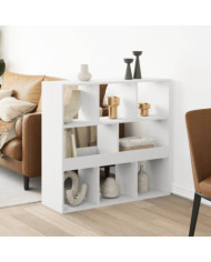 Cloison de séparation blanc 100x33x94,5 cm bois d'ingénierie | Mobilier & Déco