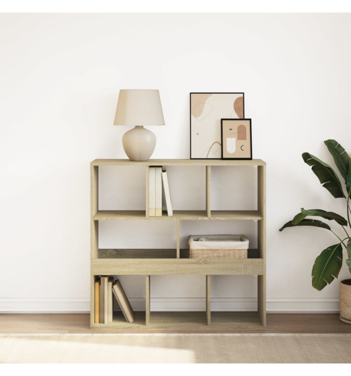 Bibliothèque/Séparateur de pièce chêne sonoma 100x33x94,5 cm | Mobilier & Déco