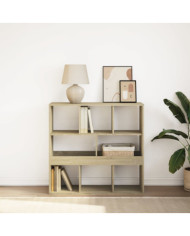 Bibliothèque/Séparateur de pièce chêne sonoma 100x33x94,5 cm | Mobilier & Déco