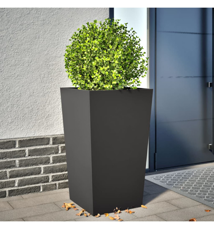 Jardinière noir 45x45x75 cm acier | Mobilier & Déco