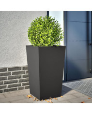 Jardinière noir 45x45x75 cm acier | Mobilier & Déco